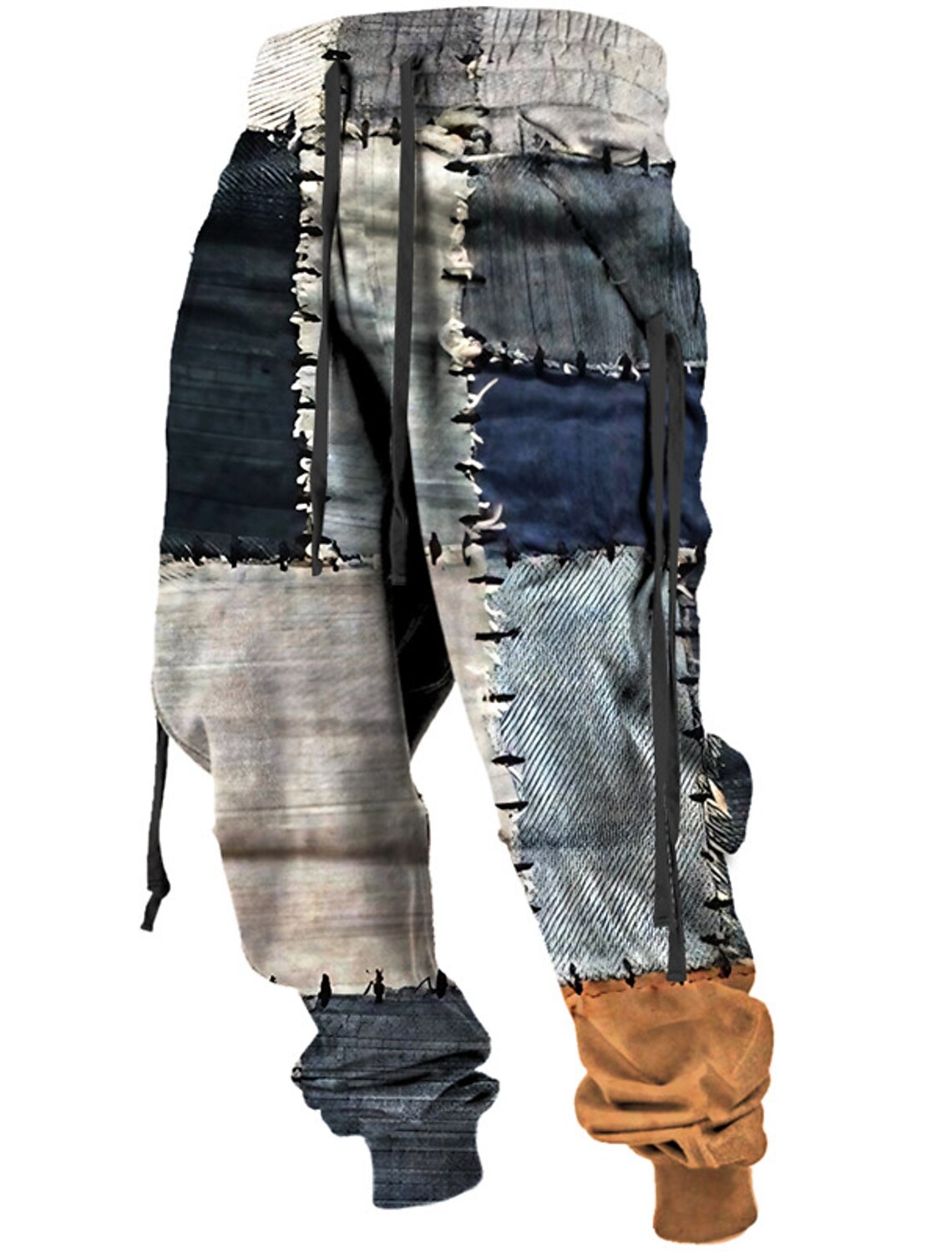 Color Block Casual Men's 3D Print Sweatpants Joggers Pants Trousers