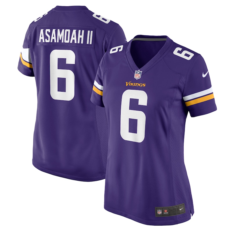 None Brian Asamoah II MIN Vikings Bold Top-Grade Jersey for NFL Fans