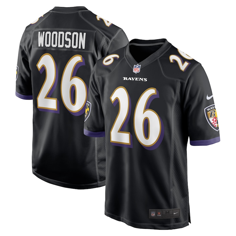 None Rod Woodson Team Captain BAL Ravens Game-Ready Jersey Game Day We