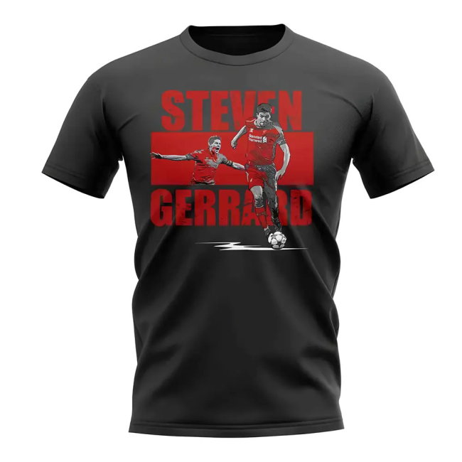 Steven Gerrard Player Collage supporter T-Shirt