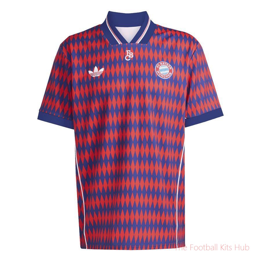 Bayern München T-Shirt Lifestyler - Red/Dark Blue
