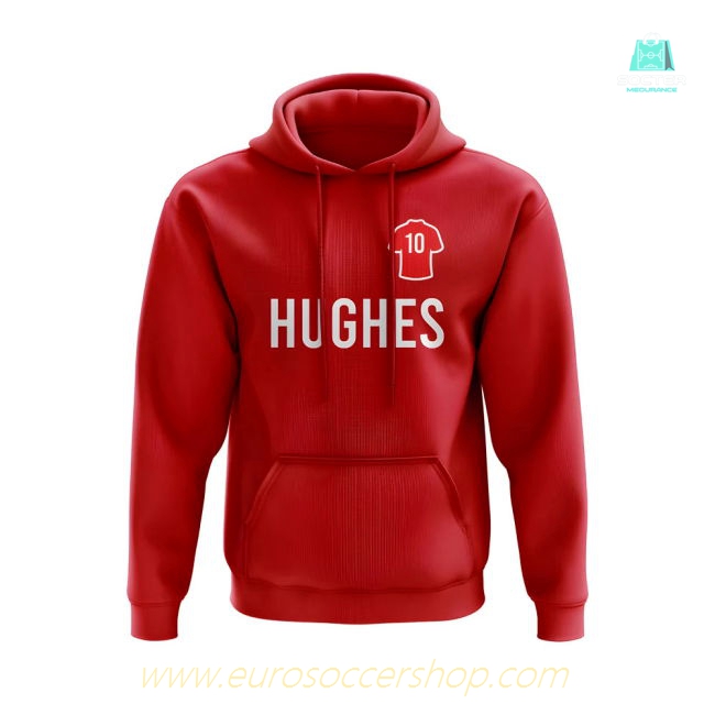 Mark Hughes Man United Number Hoody (Red)