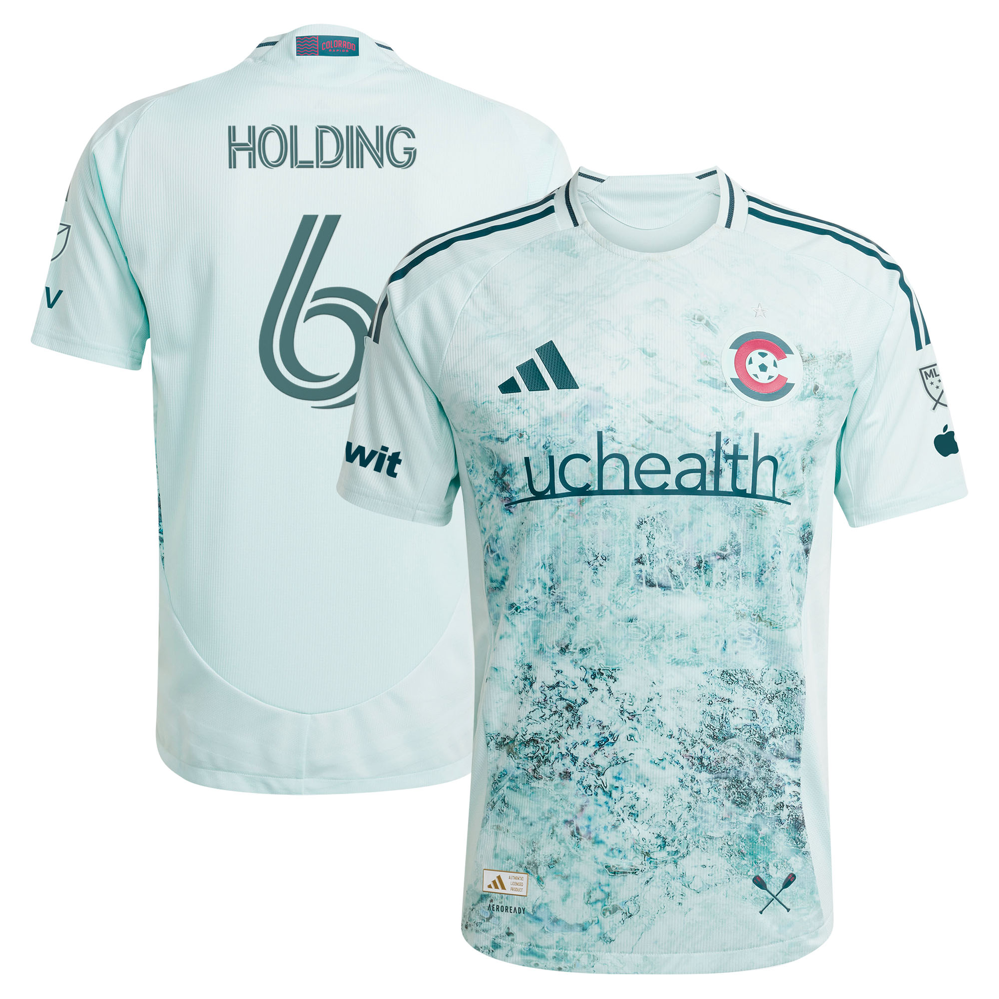 [SJH] Rob Holding Colorado Rapids 2025 Headwaters On-Field Authentic Jersey - Green