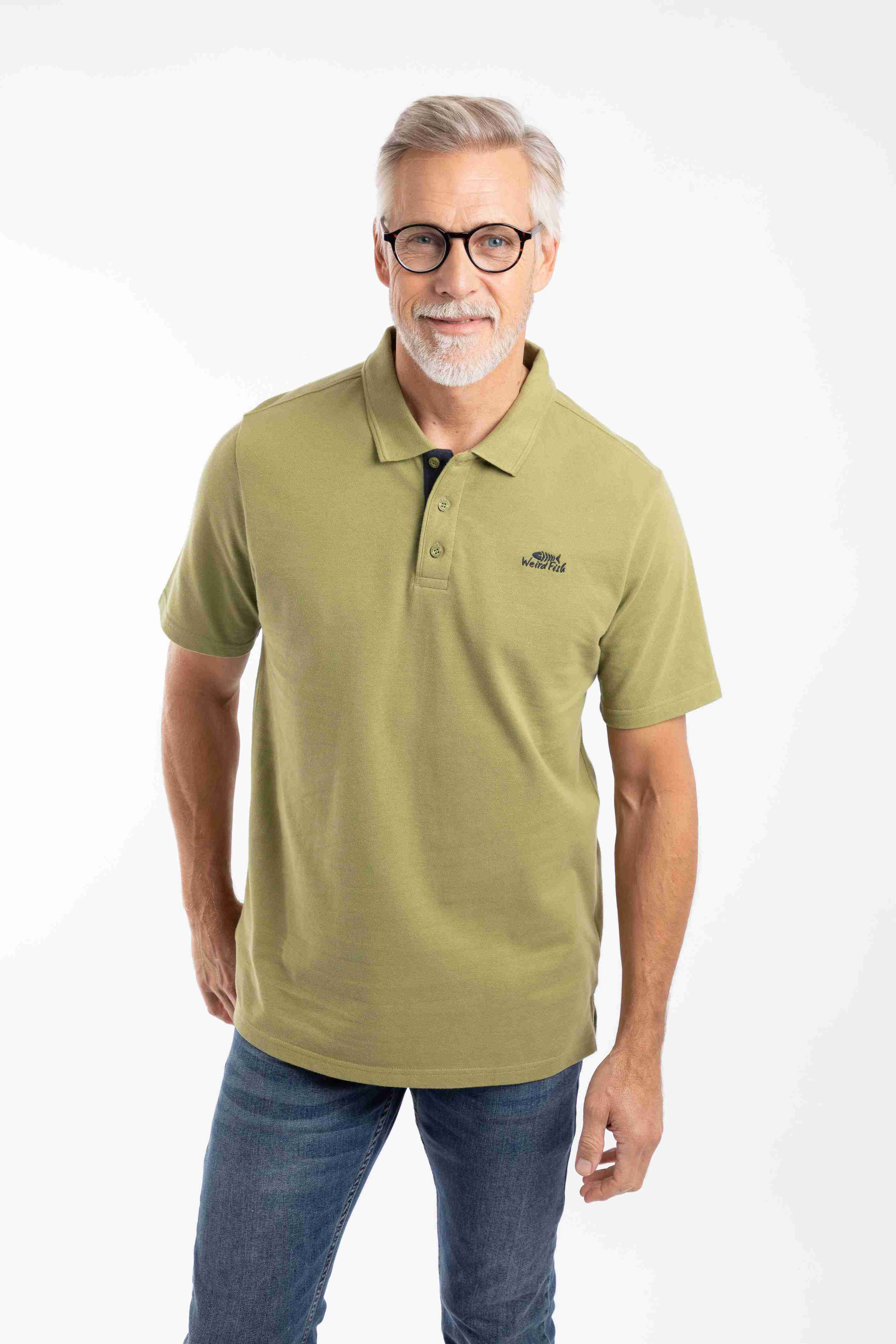 Miles Pique Polo Shirt WashedOak