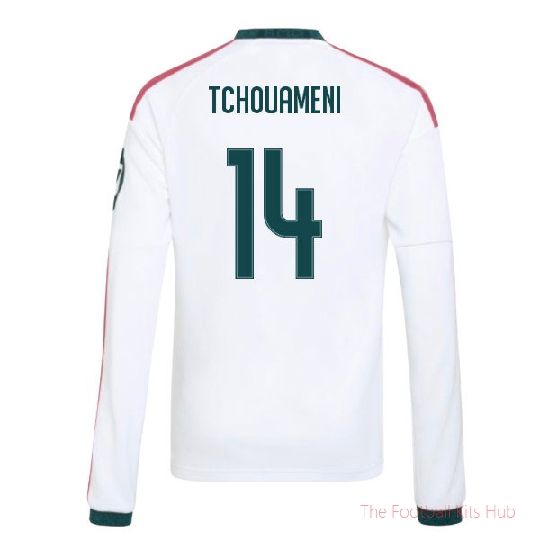 2026-2027 Real Madrid Long Sleeve Home Shirt Tchouameni #14 Kids'