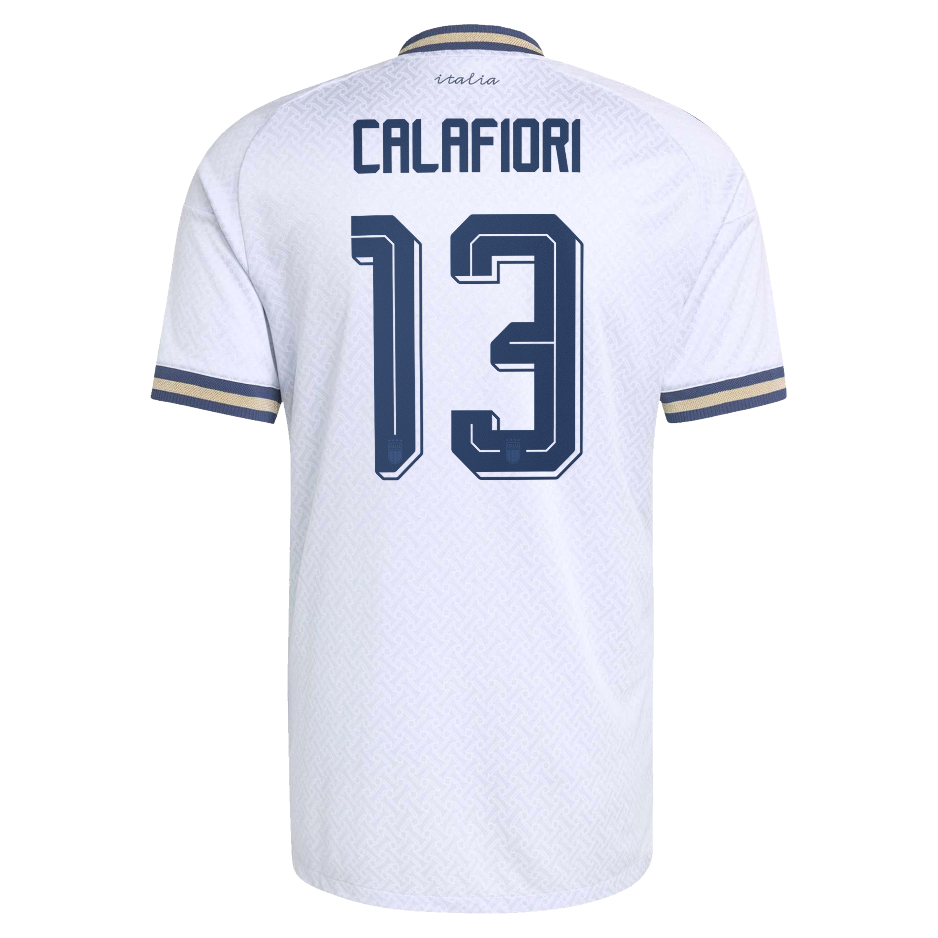 [SJH] Riccardo Calafiori Italy National Team 2026 Away On-Field Authentic Jersey - Light Blue