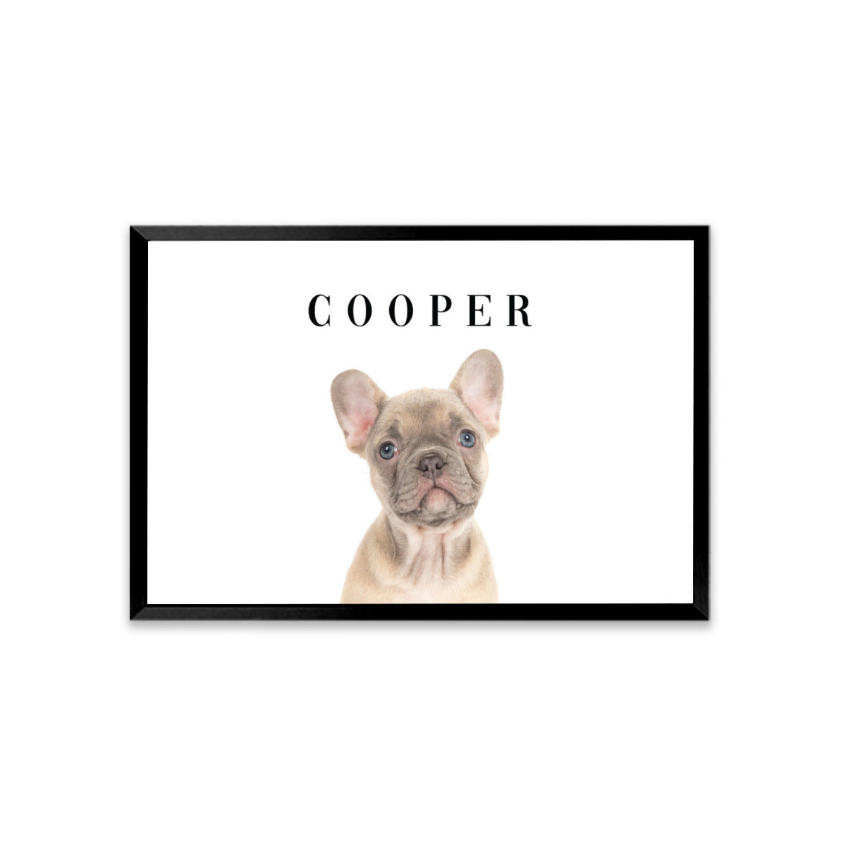 French Bulldog Cooper Personalized Framed Poster • Wall Decoration Durable Dog Item