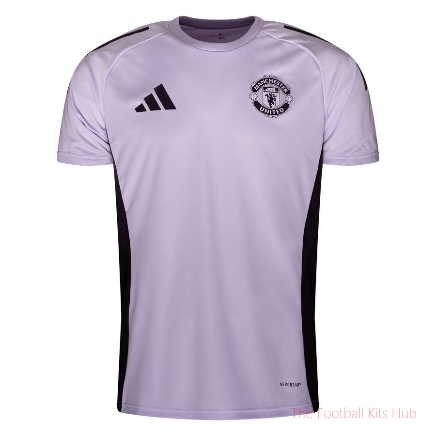 Manchester United Training T-Shirt Tiro 25 - Purple Tint/Aurora Black
