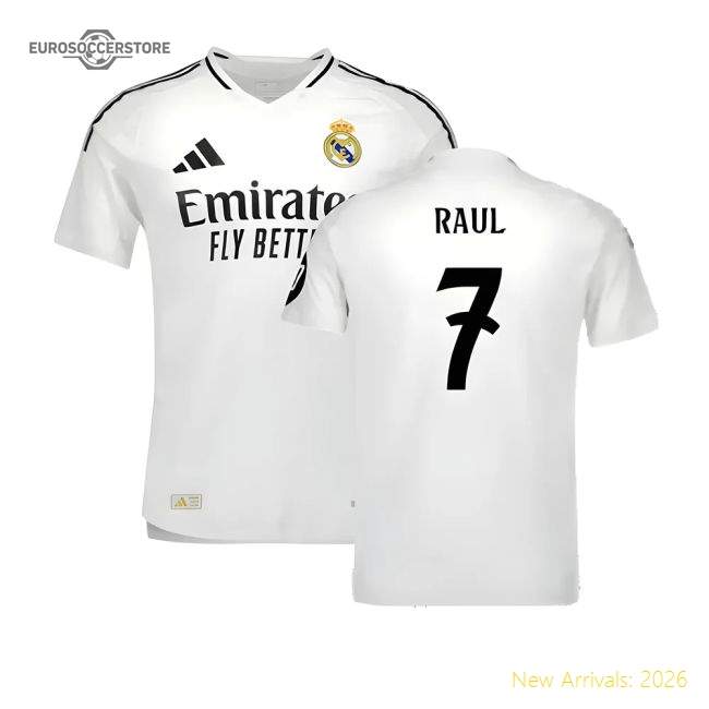 High-quality 2024-2025 Real Madrid Authentic Home Kit (raul 7)
