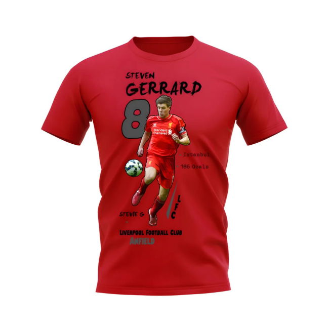 Pro-Grade Liverpool Steven Gerrard Liverpool Graphic T-Shirt (Red)
