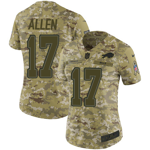 Authentic NFL s Buffalo Bills #17 Josh Allen Team Color Limited Jersey