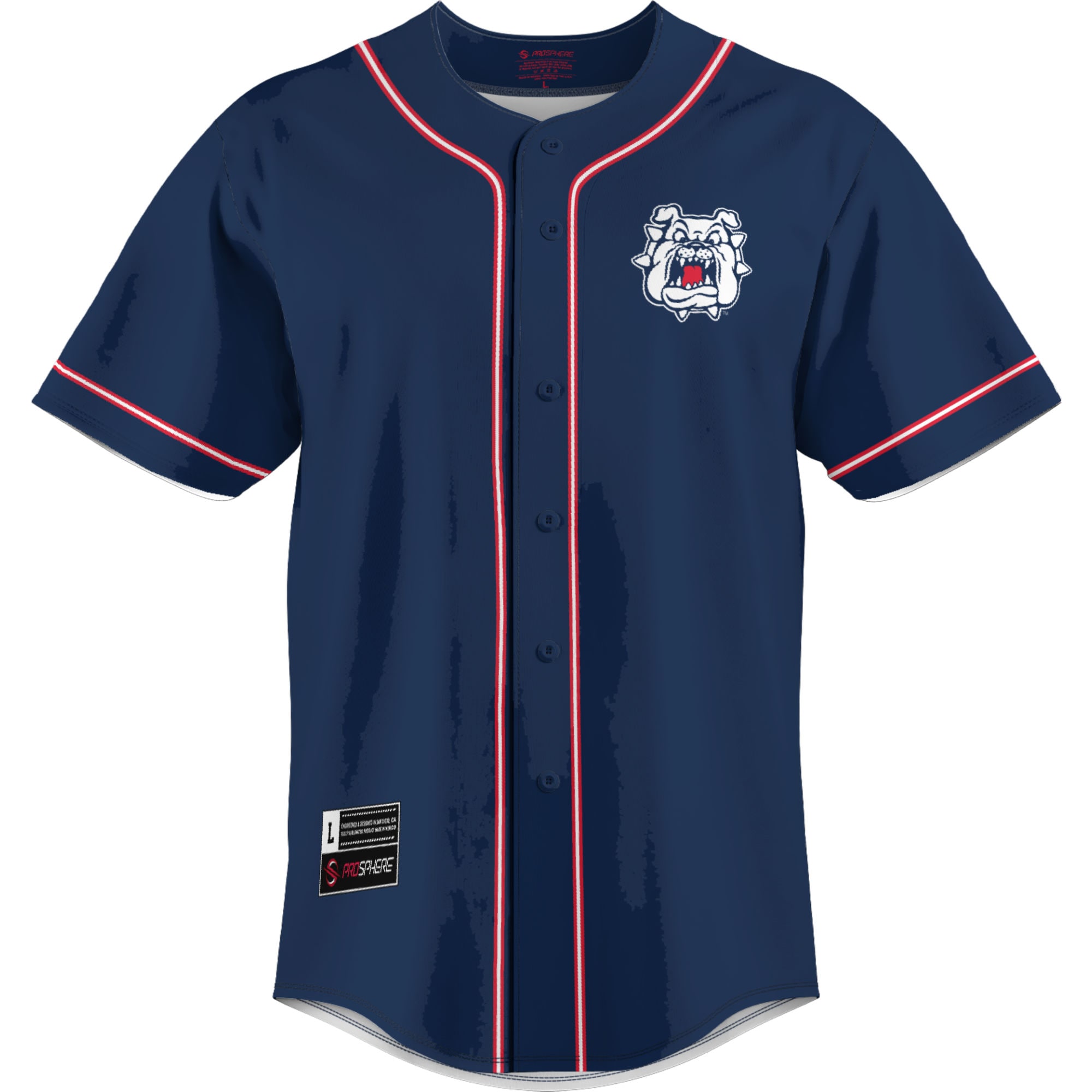 [DDG] Fresno State Bulldogs GameDay Greats Lightweight Baseball Jersey - Blue