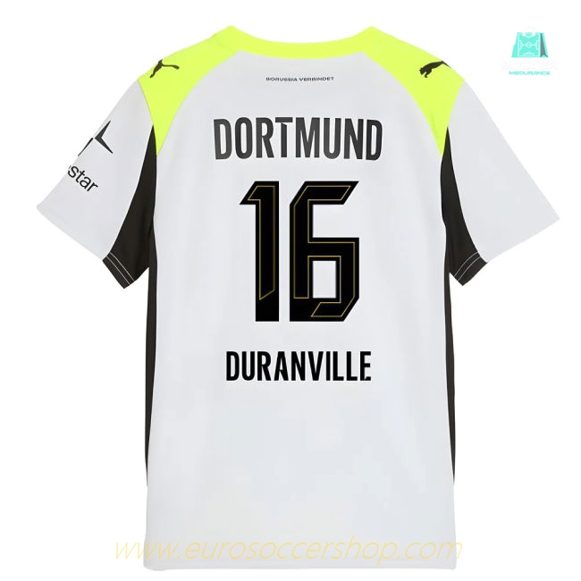 2025-2026 Borussia Dortmund Away Shirt (Kids) (Duranville 16)
