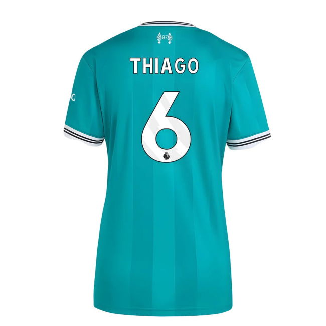 2025-20 Liverpool Adidas Third Football Jersey Thiago 6 L M Women S