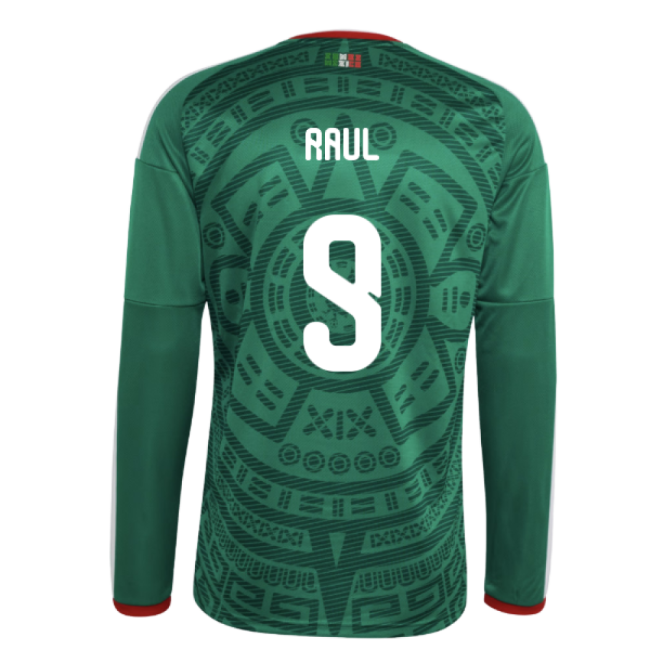 2026-2027 El Tri Long Sleeve Main Jersey (raul 9) - Reasonable Price