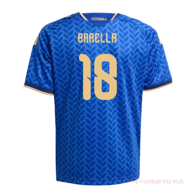 2026-2027 Italy Home Shirt (Kids) (Barella 18)