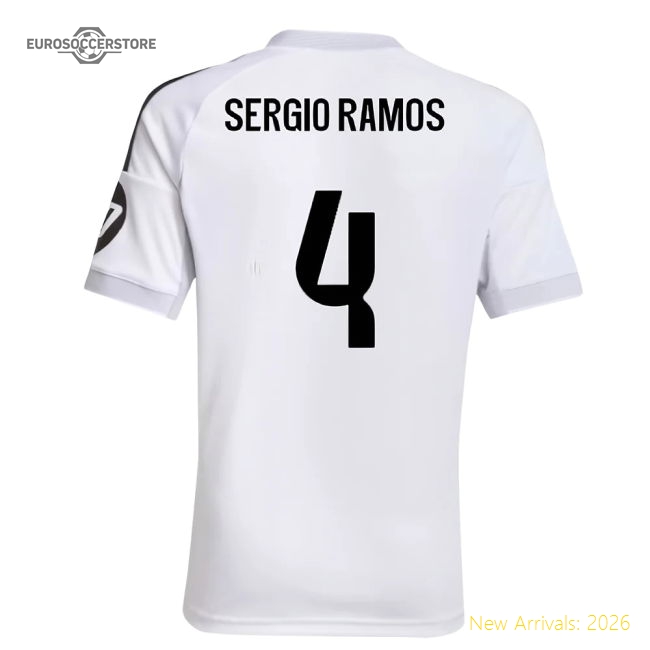 Performance 2025-2026 Real Madrid Home Shirt (Kids) (Sergio Ramos 4)
