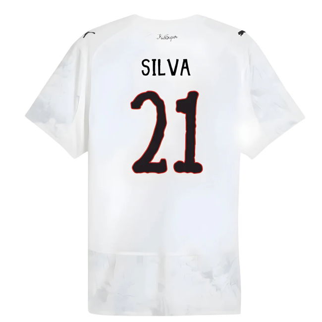 2025-20 Manchester City Home Shirt with Silva 21 L M S Kids
