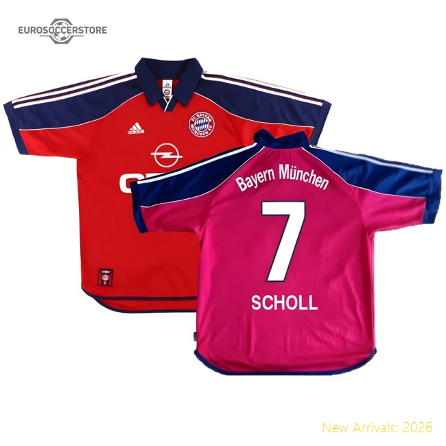 Supporter Bayern Munich 1999-01 Home Shirt ((Excellent) S) (Scholl 7)