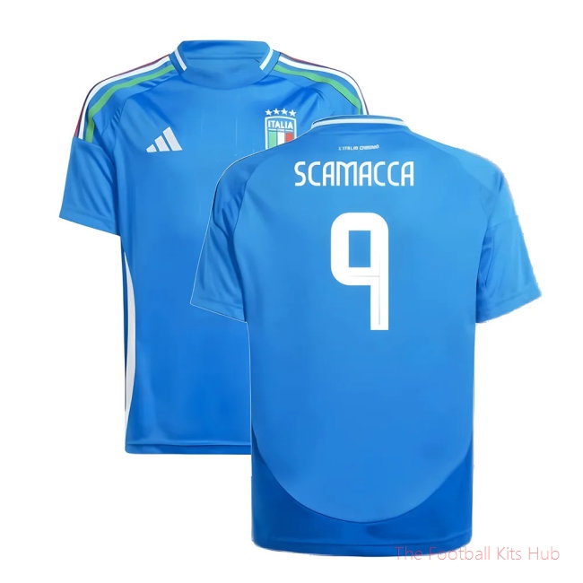 2024-2025 Italy Home Shirt (Kids) (SCAMACCA 9)
