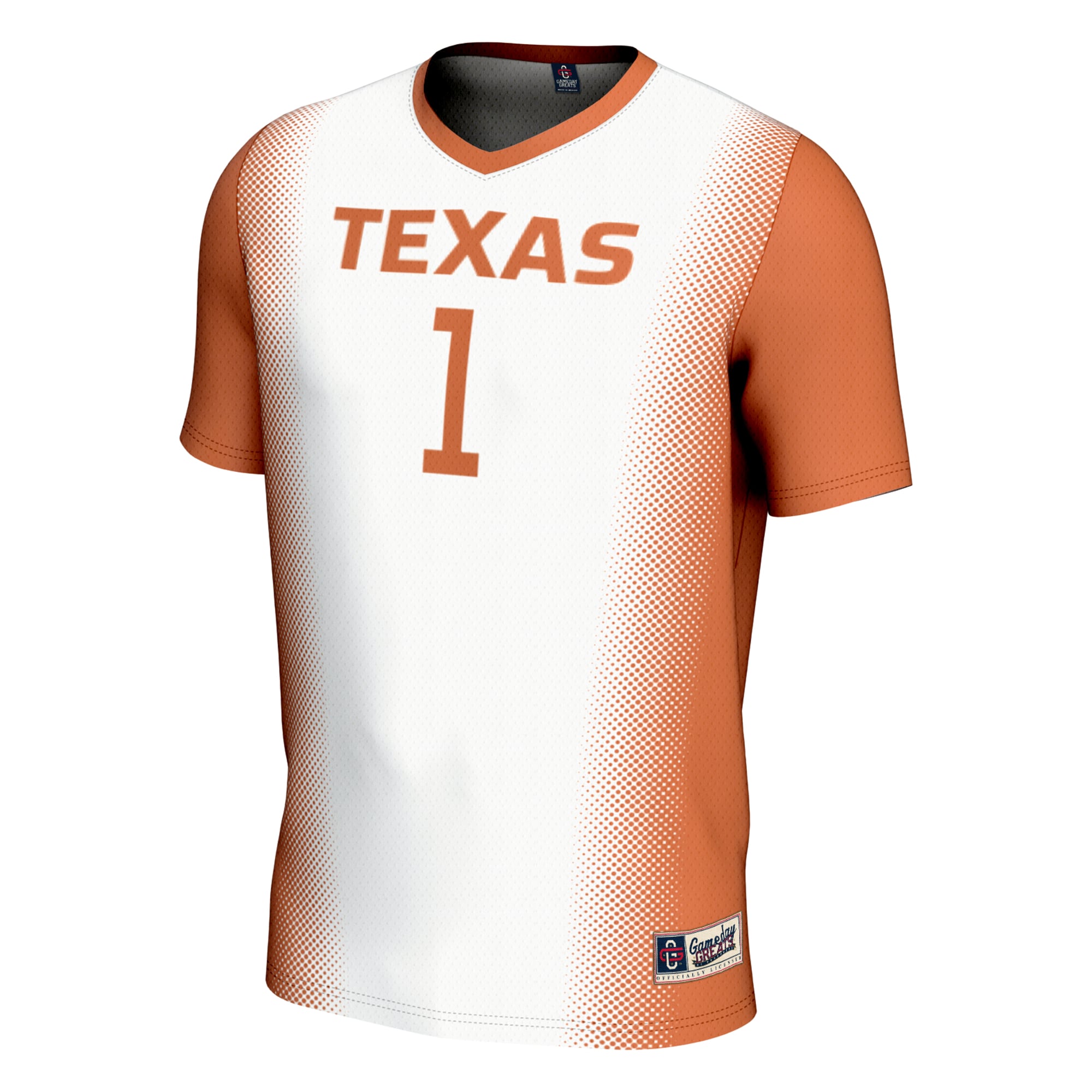 [DDG] Texas Longhorns GameDay Greats Youth Lightweight Women's Soccer Jersey - White