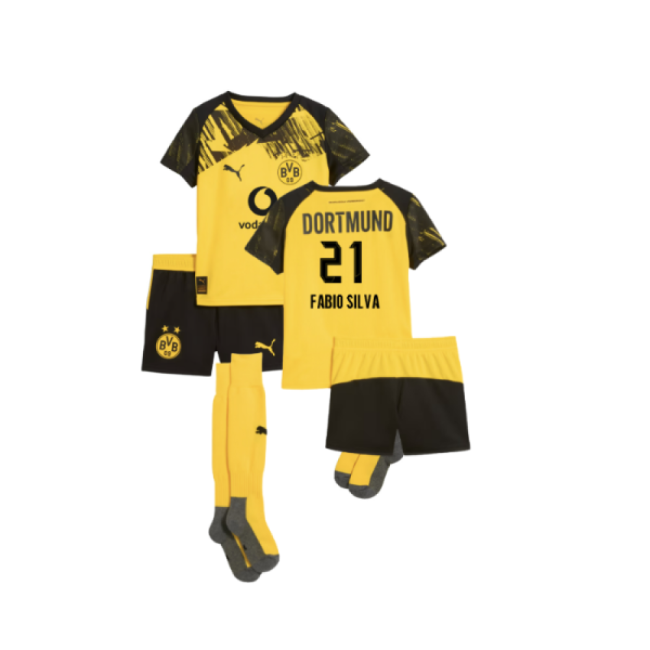 2025-2026 Home Kit by Borussia Dortmund Mini (Adult