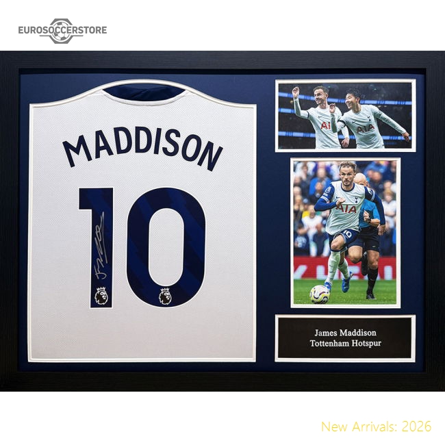 Spurs Hotspur Fc Maddison Signed Shirt (framed) - Match Day Jersey