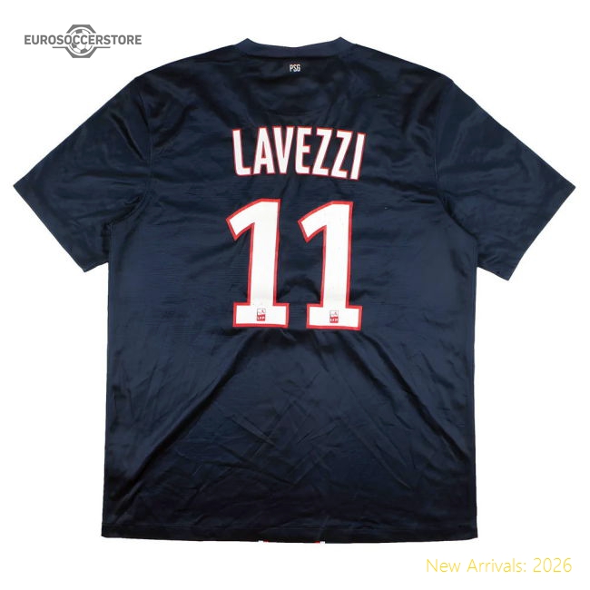 Genuine Psg 2012-13 Home Shirt (S) Lavezzi #11 (Excellent)