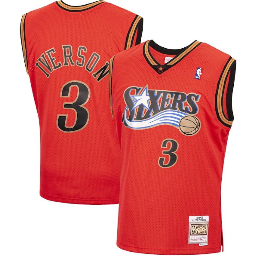 Performance Performance Men's 76ers #3 Allen Orange Basketball Jersey