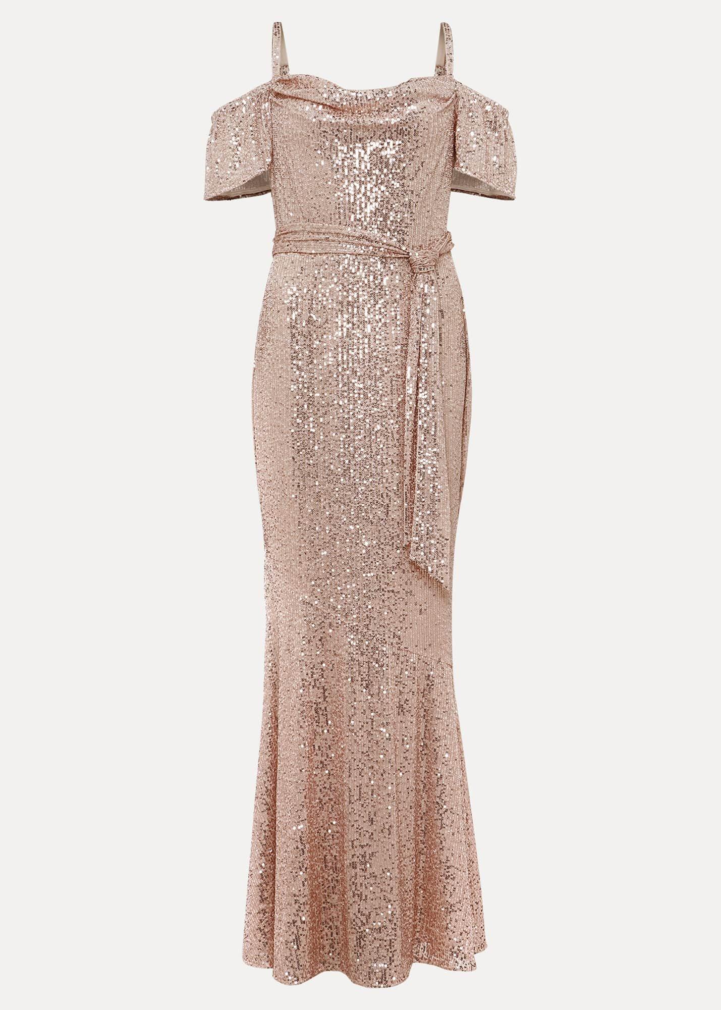 Poppy Off The Shoulder Sequin Dress