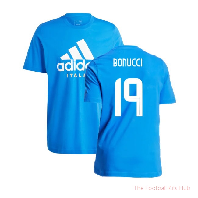2024-2025 Italy DNA Graphic Tee (Blue) (BONUCCI 19)