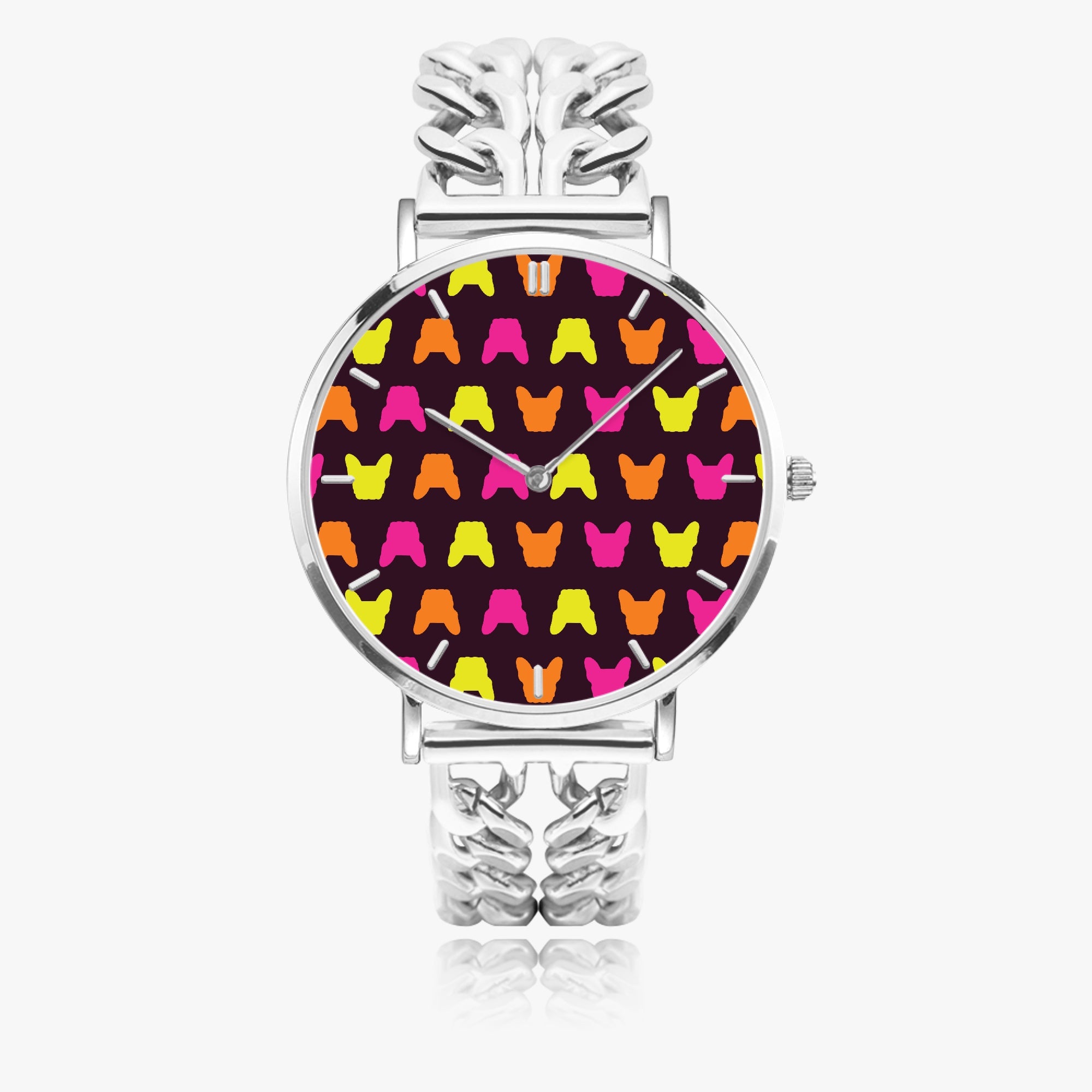 Floria - Chic Hollow Strap Watch for Frenchie Lovers