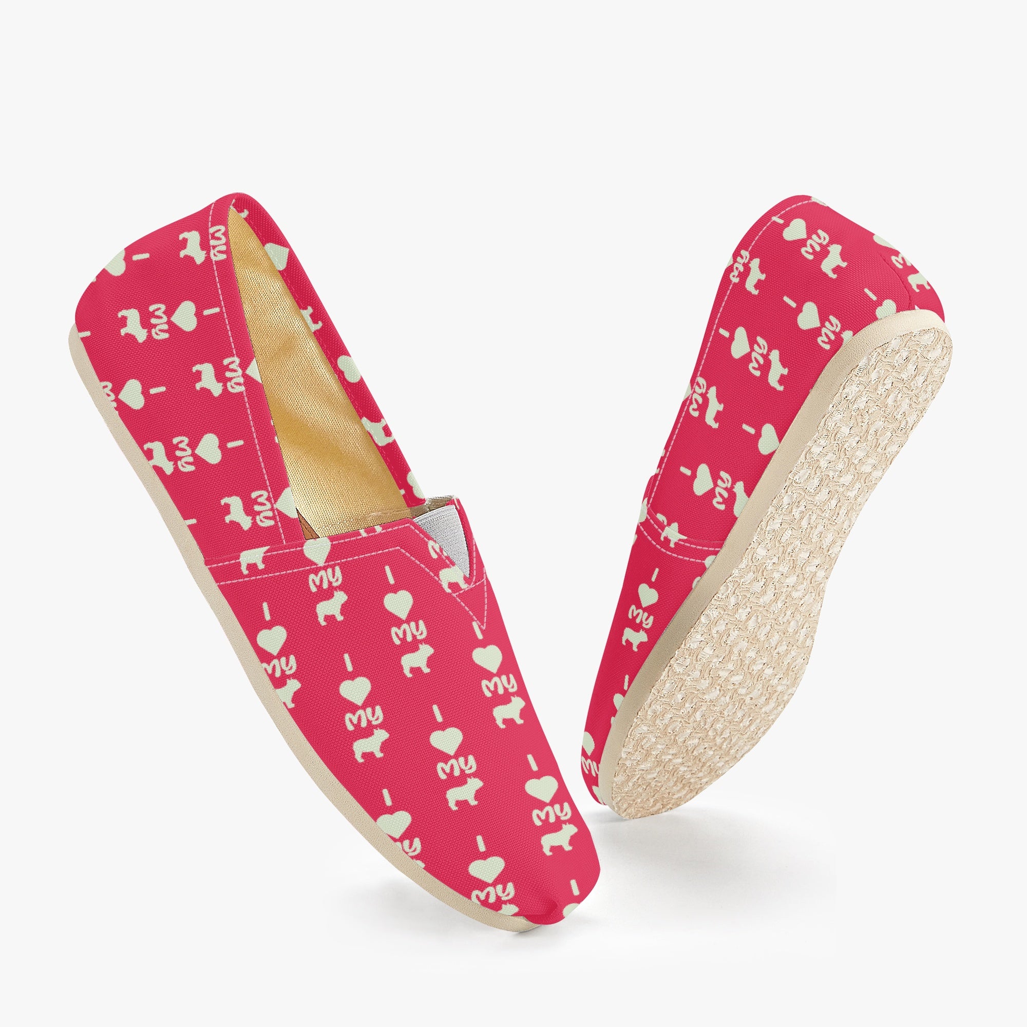 French Bulldog Cobalt Casual Canvas Shoes Frenchie Paw Protection