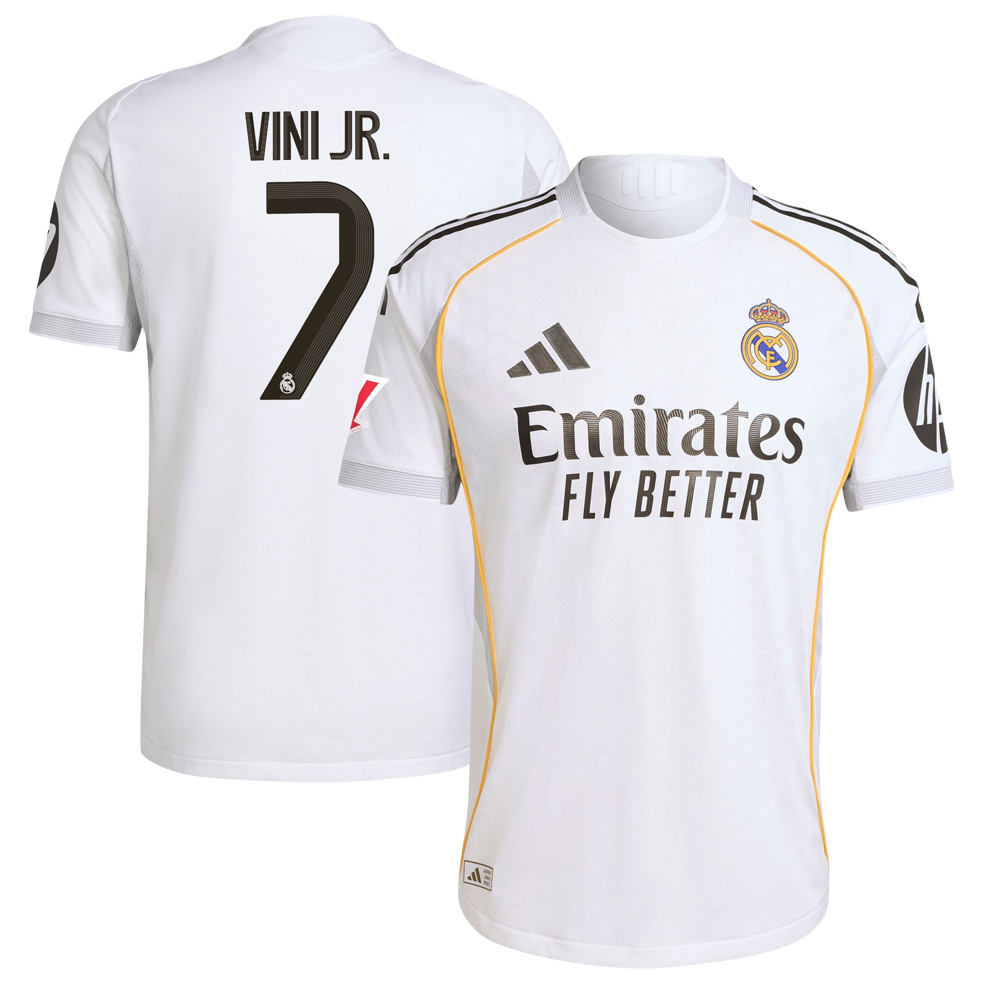 [ESK] Vini Jr. Real Madrid 2025/26 Home Authentic Jersey - White