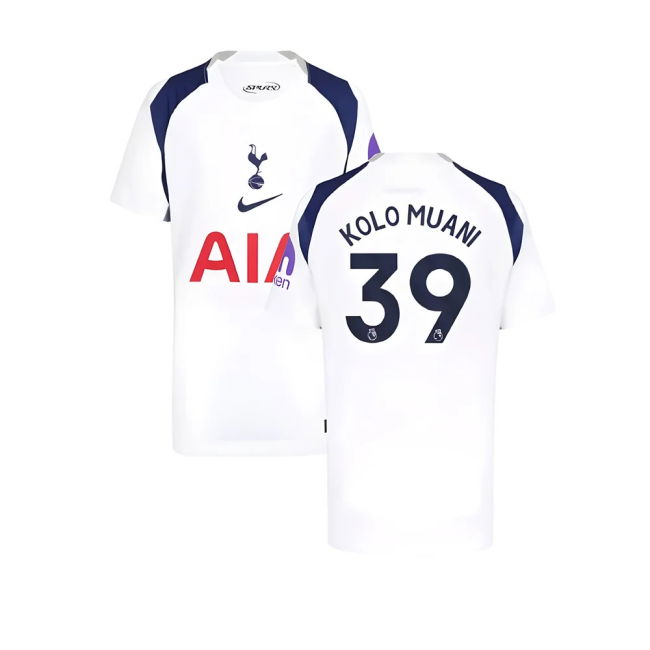 2025-2026 Tottenham Hotspur Home Top (Kids) (Kolo Muani 39)