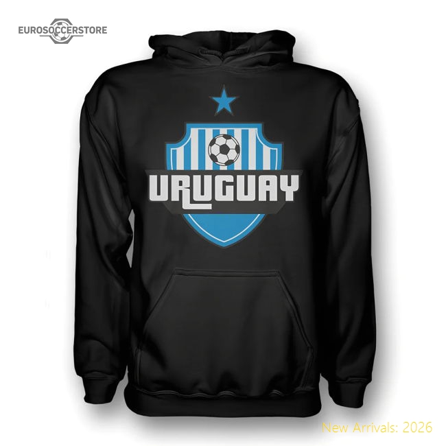 Uruguay Country Logo Hoody (black) - Kids