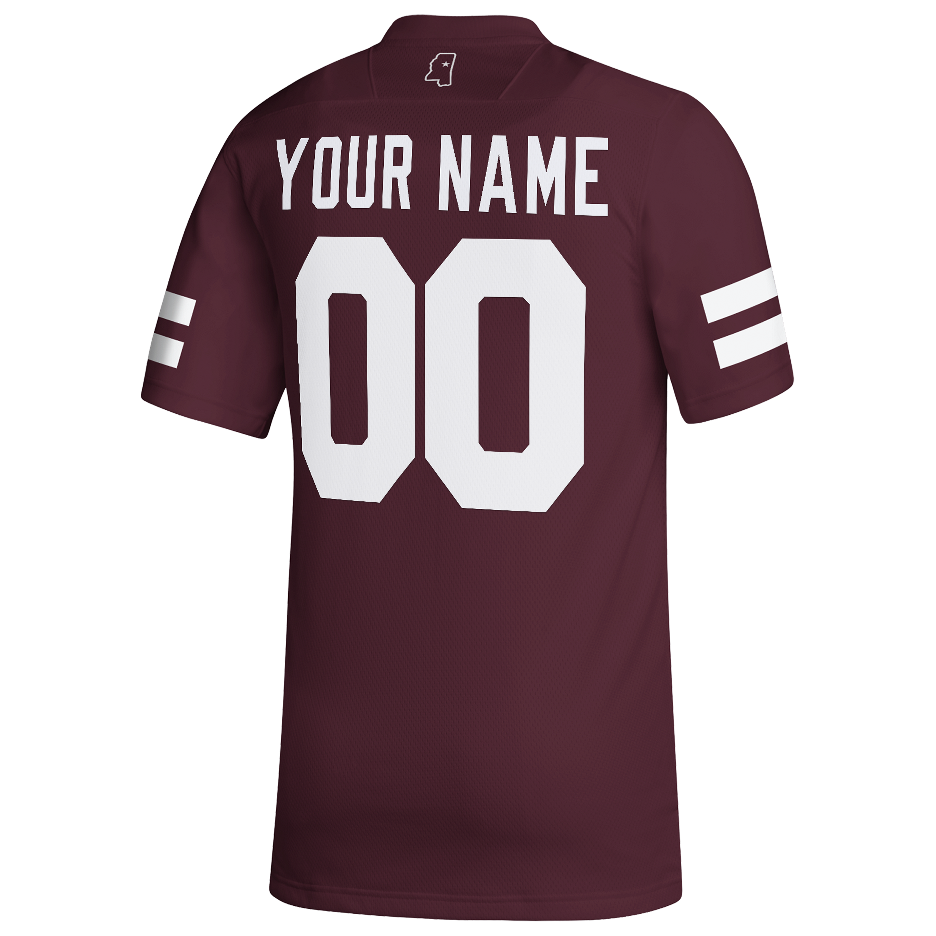 [NJP] Mississippi State Bulldogs Replica Custom Jersey - Maroon