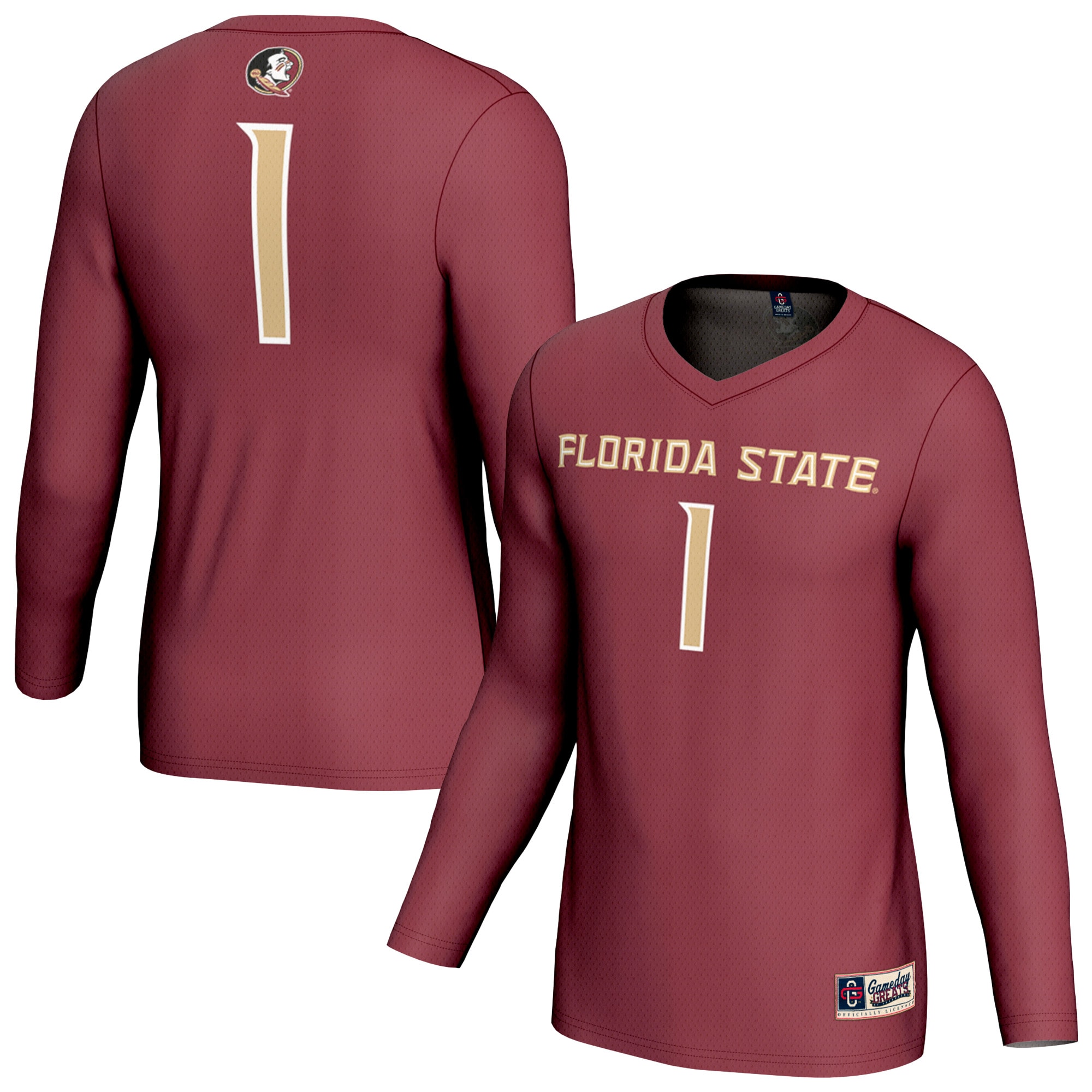 [NJP] Women's Florida State Seminoles GameDay Greats Collegiate Volleyball Fashion Jersey - Garnet