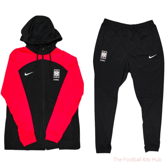 2022-2023 South Korea Dri-FIT Knit Tracksuit (Black)