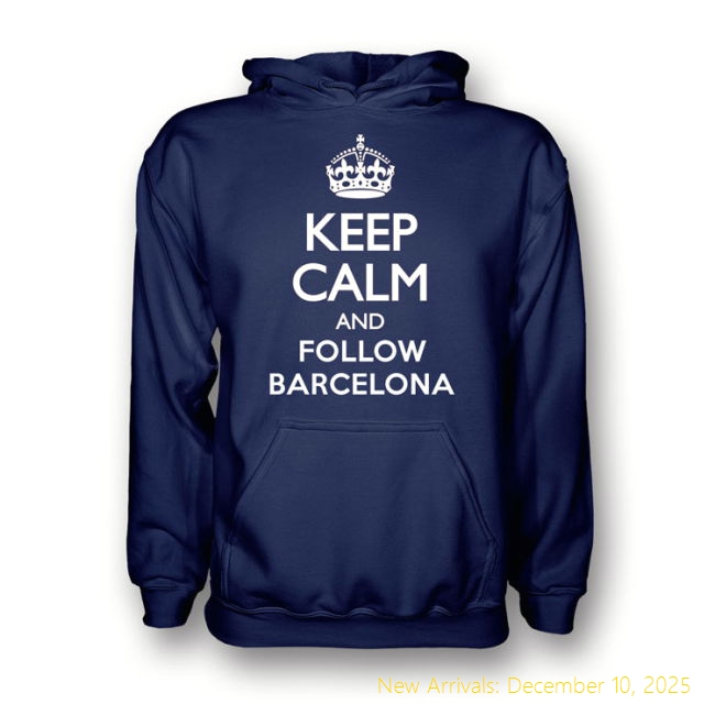 Performance Barca Keep Calm And Follow Barcelona Hoody (navy) - Kids