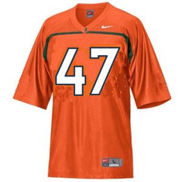 Men College Football Power #47 Orange Men White Game-day Ready Jersey