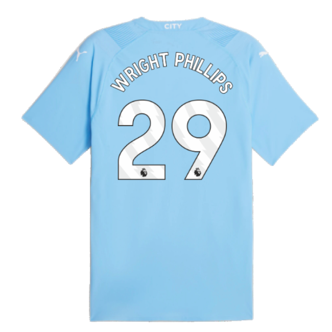 2023-20 Man City Home Soccer Jersey WRIGHT PHILLIPS (29) L M S