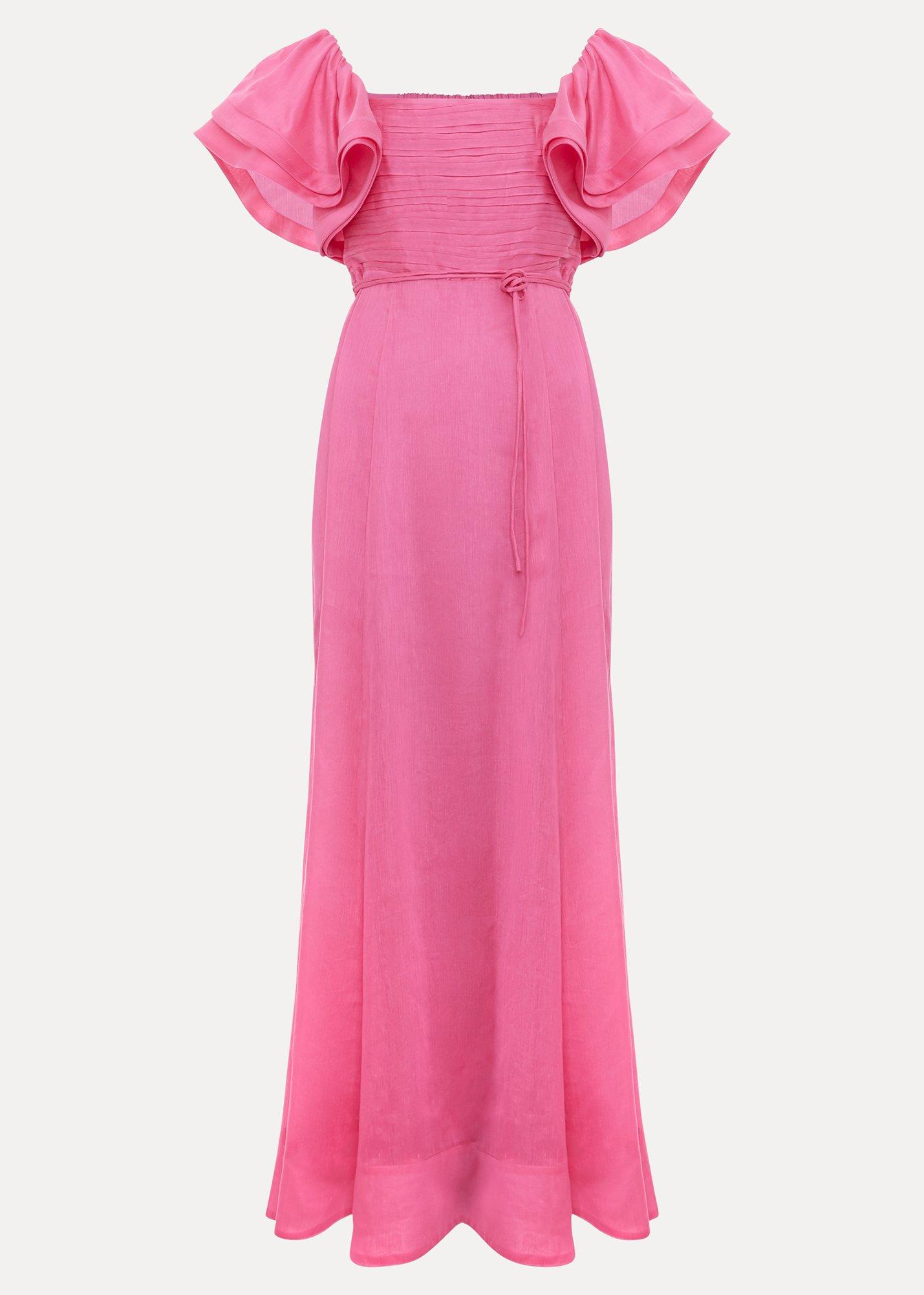 Rhianna Puff Sleeve Midi Dress