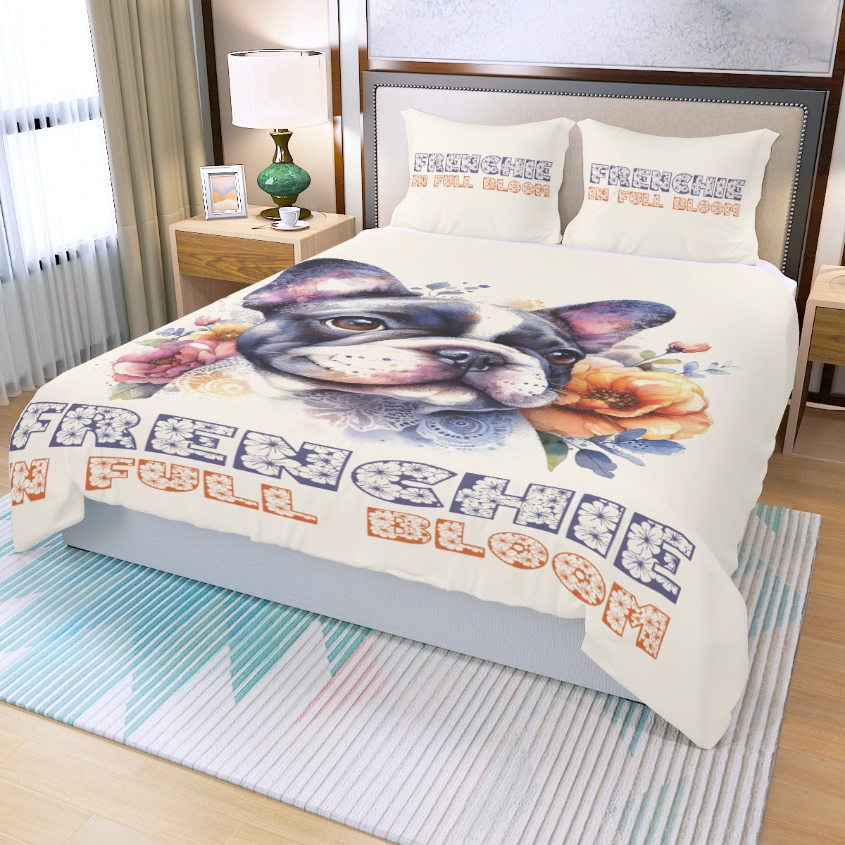 French Bulldog Ruby Bedding Set Cute Frenchie Essential