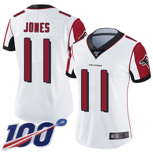 Authentic A F Falcons NFL #11 Julio Jones Limited Gray Jersey