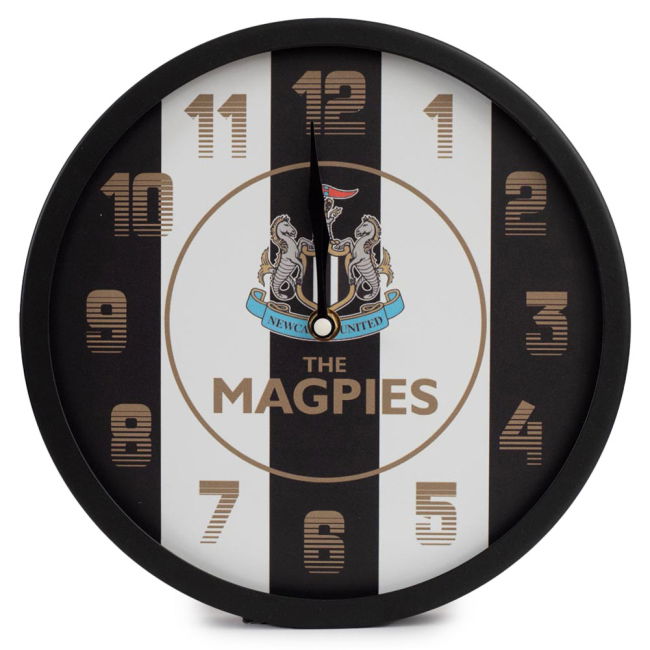 Newcastle United FC LED Stripe Wall Clock - fan gear