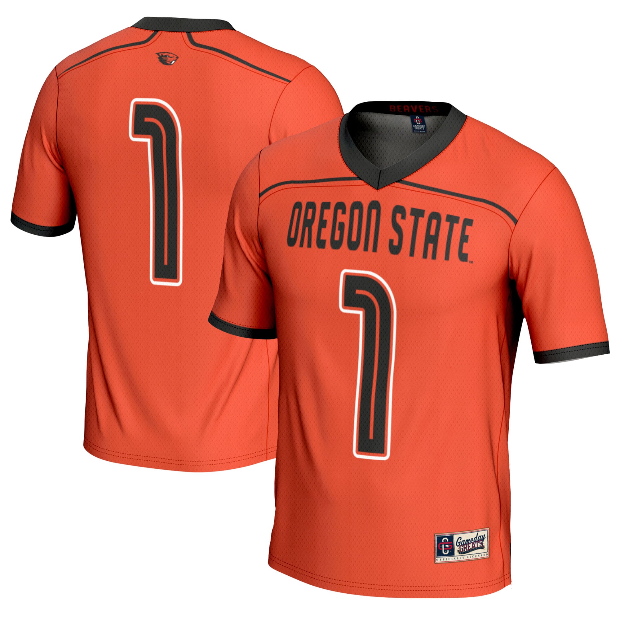 #1 Oregon State Beavers GameDay Greats Unisex Men's Lacrosse Fashion Jersey - Orange