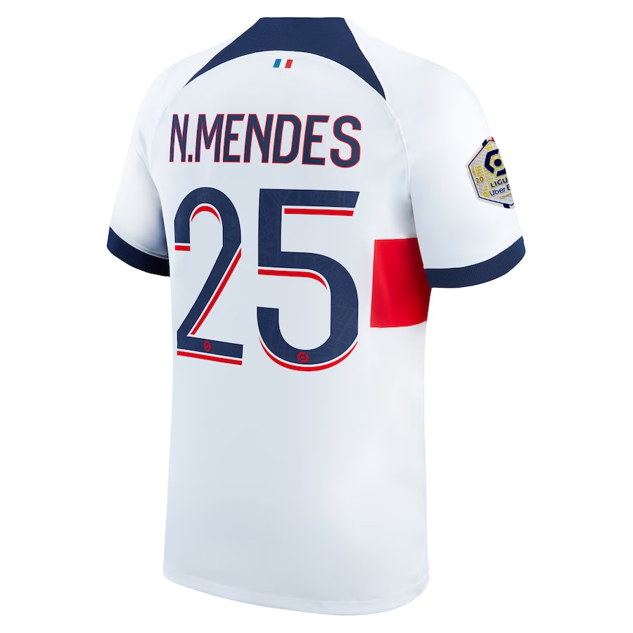 Paris Saint‑Germain FC Mendes 2023-2024 Lig Away Jersey – Authentic Shirt