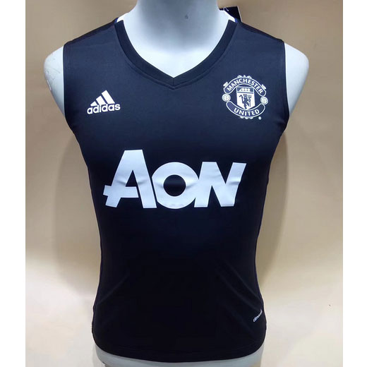Advanced Fabric Man Utd Manchester United Black 201617 Vest Soccer