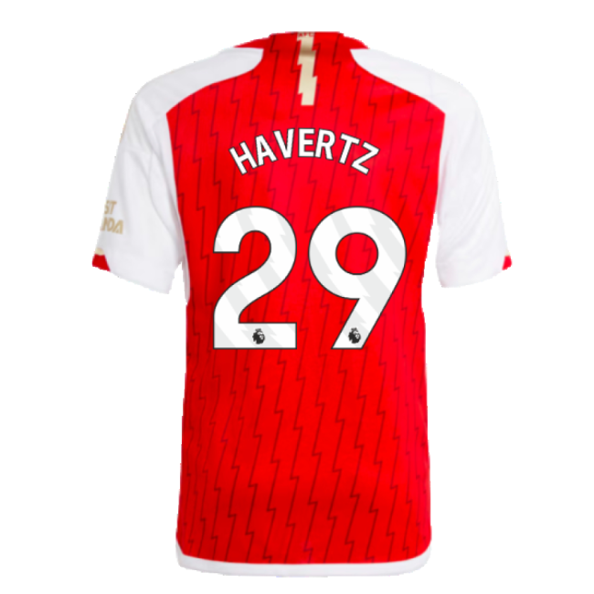 Kids Arsenal Club Sleek Home Football Shirt (Havertz 29)